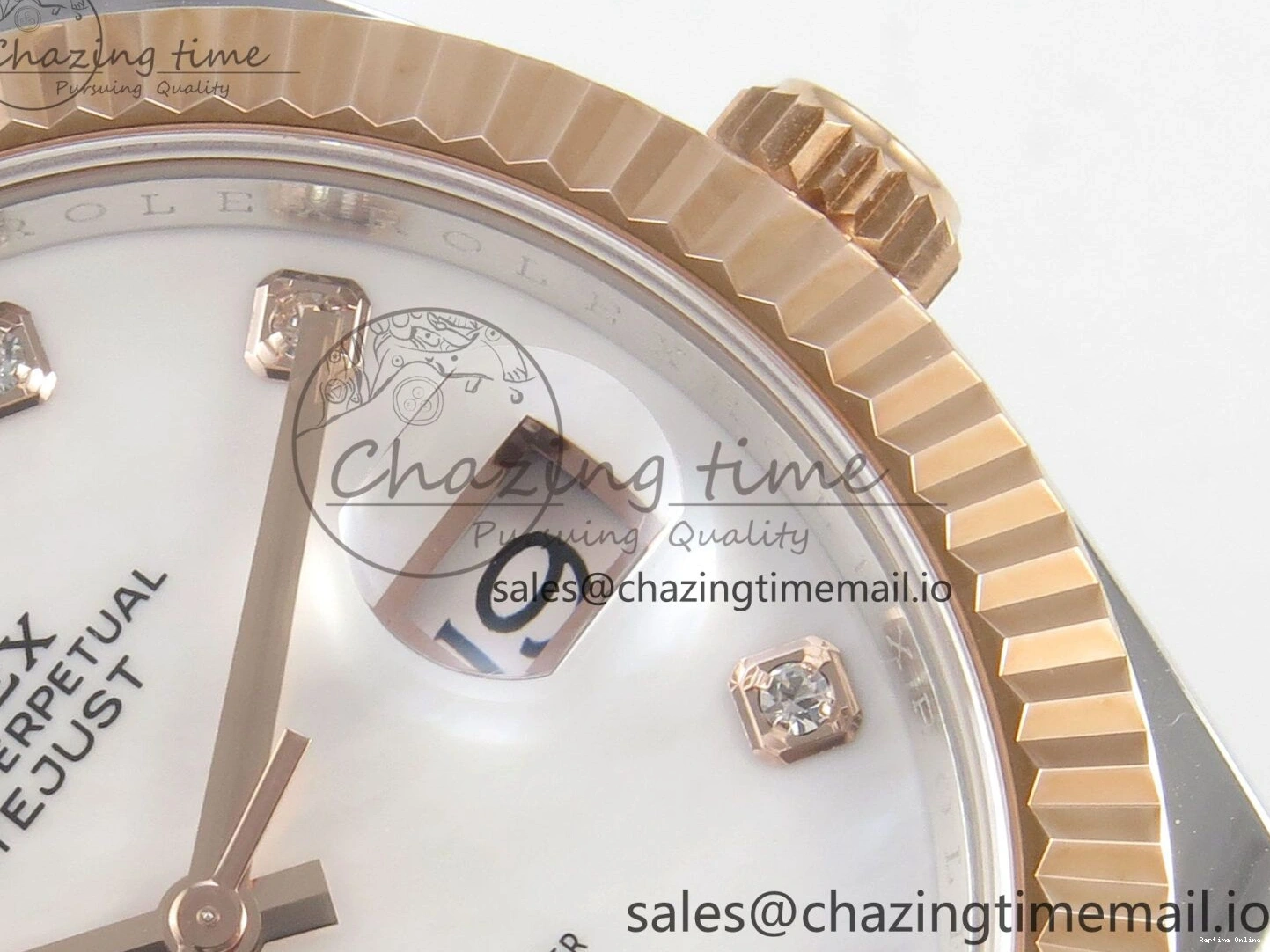 0208 DateJust 41 126331 SS RG ARF 1:1 Best Edition White MOP Diamonds Dial on Oyster Bracelet SH3235 (Weighted) UrbanChic 186